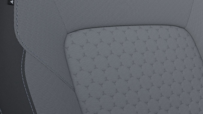 Stoffbezug Barlo Style in Medium Urban Grey, Sitzrückseite und -seitenwangen in Euro New Onyx