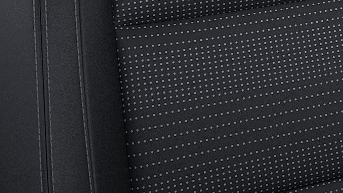 Black Onyx - Perforated leather & vinyl seats