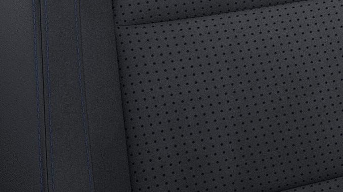 Indigo Vinyl -With suede-like inserts & Black outer bolster (Included as part of Dark Horse Appearance Pack only)