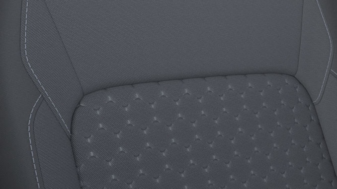 Stoffbezug Barlo Style in Black Onyx, Sitzrückseite und -seitenwangen in Stoff in Euro New Onyx